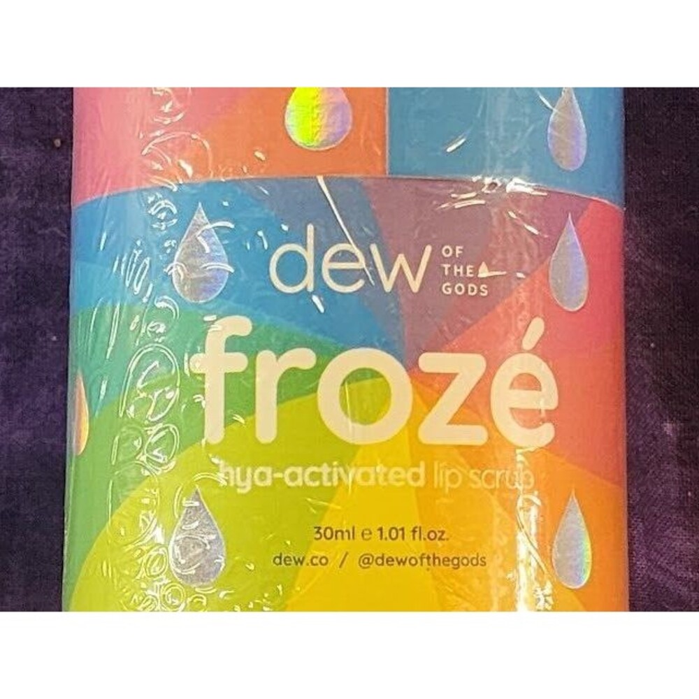 Dew Of The Gods Froze Hya-activated Lip Scrub 1.01 fl oz Flavored Strawberry NIB